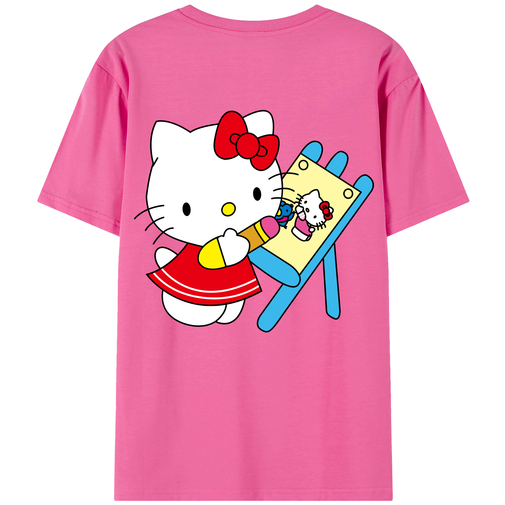 （画像用） Hello Kitty ハローキティ レディース半袖Tシャツ(バックプリント)